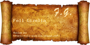 Fell Gizella névjegykártya